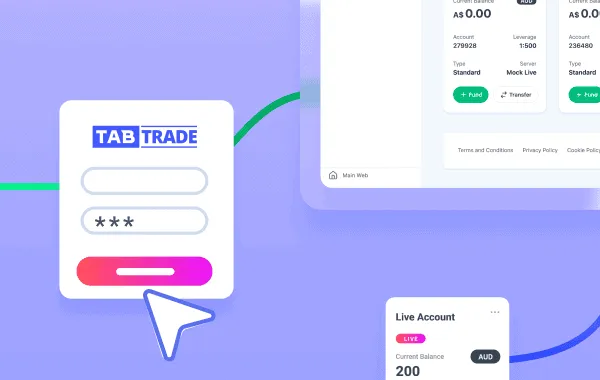 Opening an account at TabTrade